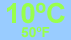 10ºC/50ºF