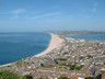 Photo ID: 000207, Chesil beach from Portland Heights (48Kb)