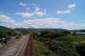 Photo ID: 027216, Looking down on the big railway (149Kb)