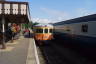 Photo ID: 034751, Swedish railcar and British sleeper (128Kb)