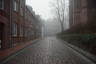 Photo ID: 062008, Fog bound streets around the church (140Kb)
