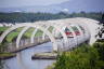 Photo ID: 065909, Looking down on the Falkirk Wheel Link aqueduct (177Kb)